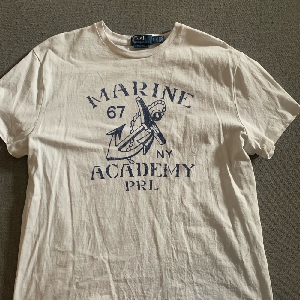 Polo by Ralph Lauren White Marine Academy Tee - Picture 5 of 5